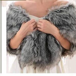 Faux Fur Shawl